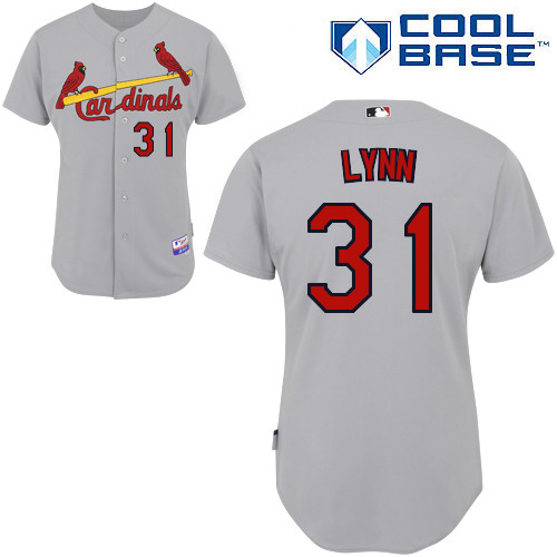 Lance Lynn #31 MLB Jersey-St Louis Cardinals Men's Authentic Road Gray Cool Base Baseball Jersey